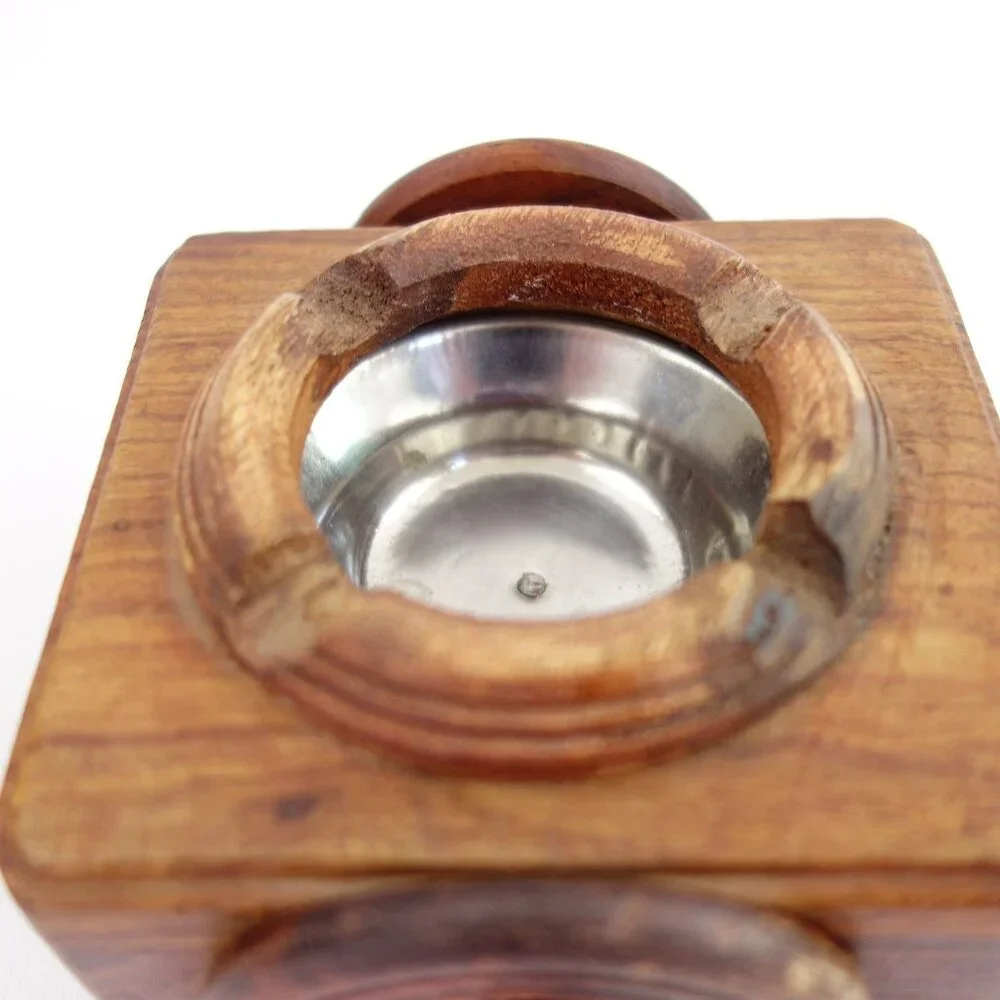Vintage Handcrafted Small Wooden Oxen Cart‎ Ashtray